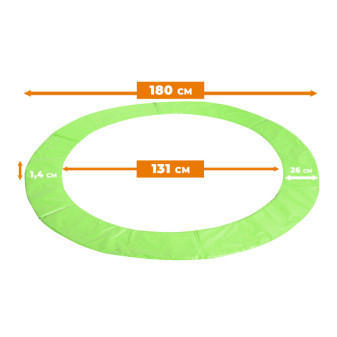 Pokrowiec Aga Spring na trampolinę SPORT EXCLUSIVE 180 cm Jasnozielony