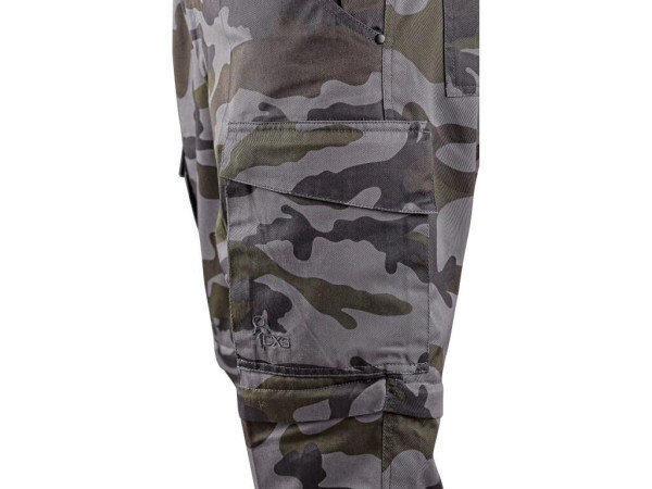 Spodnie CXS CAMO, męskie, w kamuflażu, z odpinanymi nogawkami
