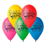 Balon/Nadmuchiwane balony 10'' średnica 26cm Wszystkiego najlepszego 10 sztuk w torbie