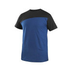 T-shirt CXS OLSEN, krótki rękaw, niebiesko-czarny, rozmiar 2XL