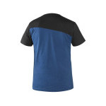 T-shirt CXS OLSEN, krótki rękaw, niebiesko-czarny, rozmiar 5XL