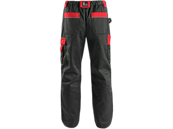 Spodnie CXS ORION TEODOR, męskie, czarno-czerwone, rozmiar 58