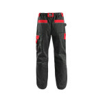 Spodnie CXS ORION TEODOR, męskie, czarno-czerwone, rozmiar 64
