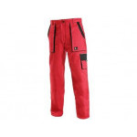 Spodnie CXS LUXY ELENA, damskie, czerwono-czarne, rozmiar 56