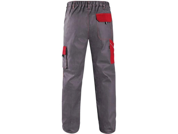 Spodnie CXS LUXY JOSEF, męskie, szaro-czerwone, rozmiar 64
