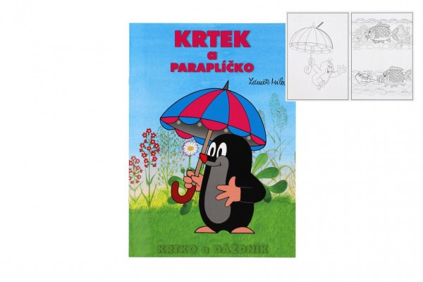 Kolorowanki A4 Kret i parasolka 21x29cm