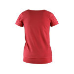 T-shirt CXS EMILY, damski, z krótkim rękawem, w kolorze czerwonym, rozm. S