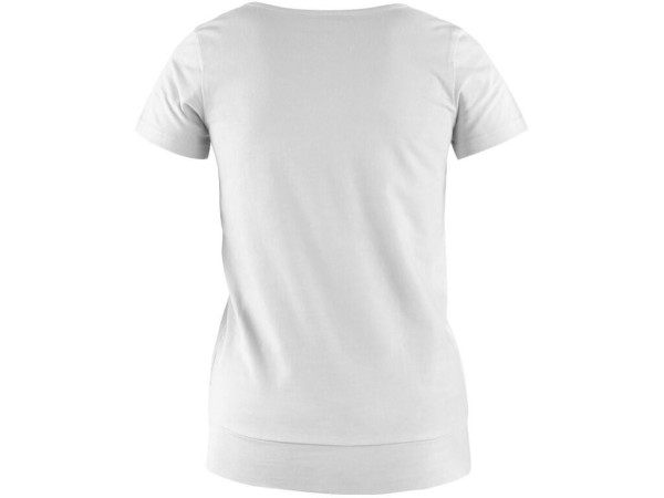 T-shirt CXS EMILY, damski, z krótkim rękawem, w kolorze białym, rozm. 3XL