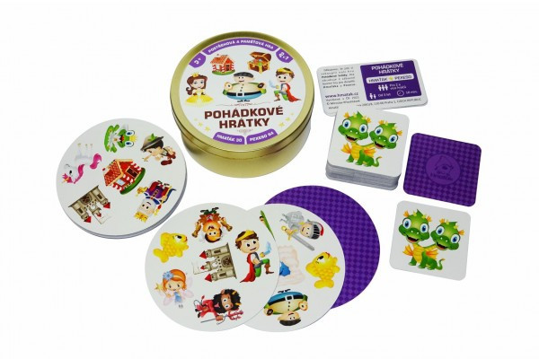 Gry bajkowe Gra towarzyska 2 w 1 w blaszanym pudełku o wymiarach 10x4cm