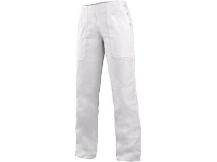 Spodnie DARJA na gumkę w pasie, damskie, białe, rozmiar 38