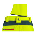 Spodnie odblaskowe CXS BEDFORD, męskie, softshell, żółto-petrol, rozmiar 50