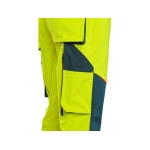 Spodnie odblaskowe CXS BEDFORD, męskie, softshell, żółto-petrol, rozmiar 64