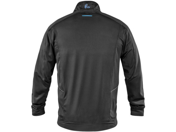 Bluza CXS LEONIS, męska, czarna z dodatkami HV w kolorze niebiesko-czerwonym, roz. 2XL