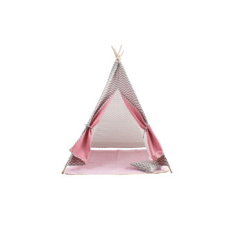Tipi dziecięce Aga4Kids szaro-różowe