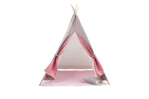 Tipi dziecięce Aga4Kids szaro-różowe