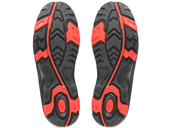Buty CXS ROCK APLIT S3, półbut, czarno-czerwone, rozm 38