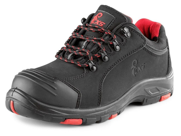 Buty CXS ROCK APLIT S3, półbut, czarno-czerwone, rozm 41