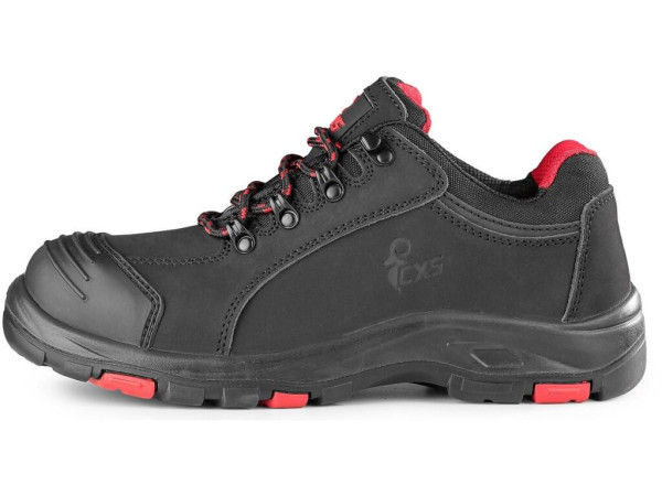 Buty CXS ROCK APLIT S3, półbuta, czarno-czerwone, rozm 42
