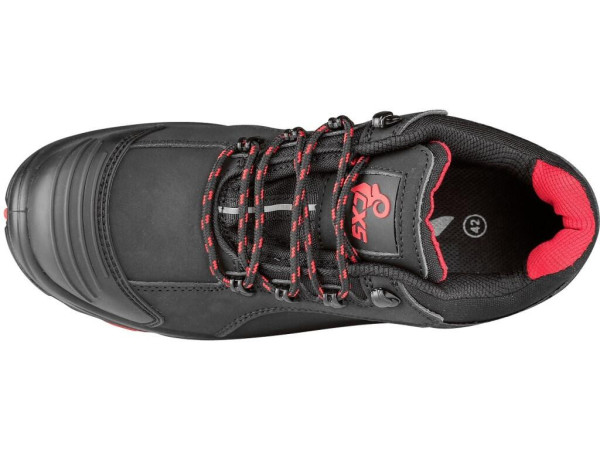 Buty CXS ROCK APLIT S3, półbut, czarno-czerwone, rozm 47