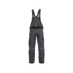 Spodnie ogrodnicze CXS STRETCH, 170-176 cm, męskie, ciemnoszaro-czarne, rozmiar. 50