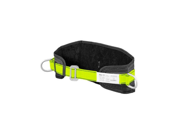 Pas pozycjonujący PB-10 czarno-żółty (Hi-vis), bez liny, rozmiar M-XL
