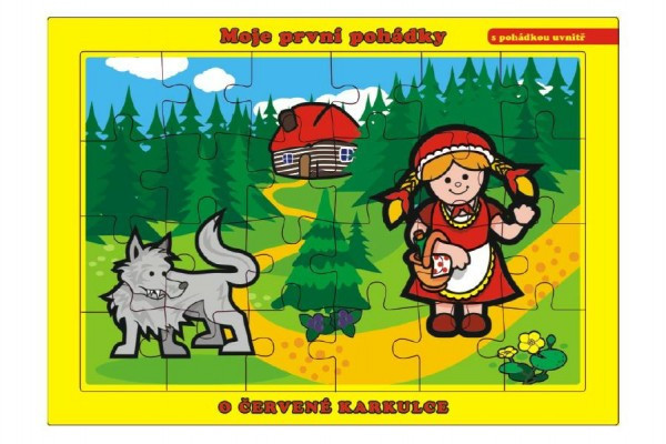 Puzzle planszowe O Czerwonym Kapturku 26x17cm 24 elementy Moje pierwsze bajki