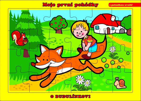 Puzzle planszowe O Budulínku 26x17cm 24 elementy Moje pierwsze bajki