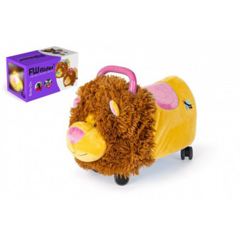 FUNNY WHEELS Rider Leżaczek jeździk lew 50cm pluszowy miś w kolorze różowym. 25 kg w kartonie 49x30x23cm