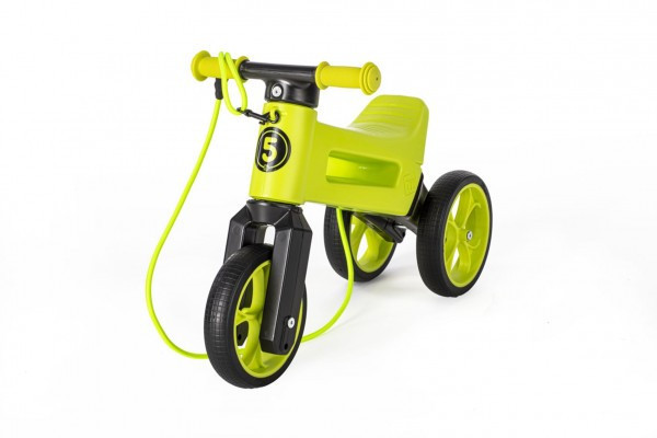 FUNNY WHEELS Rider SuperSport zielony 2w1+pasek, wzrost. siodełka 28/30 cm nos. 25kg 18m+ vs