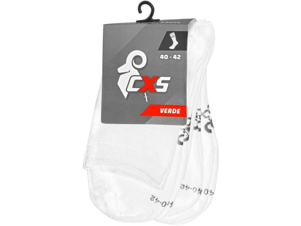 Skarpetki CXS VERDE, białe, 3 pary