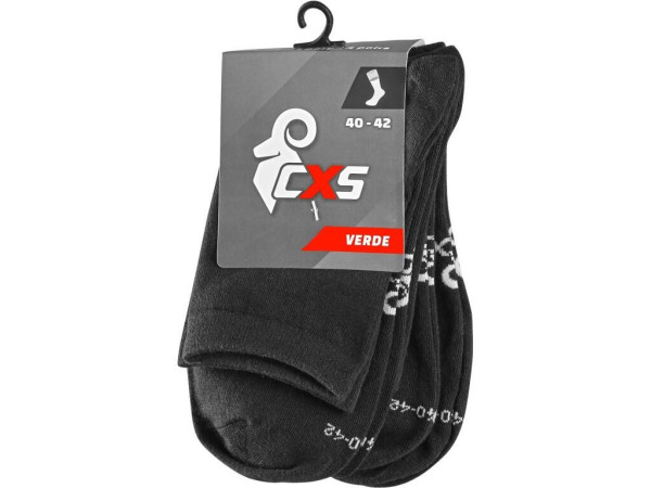 Skarpetki CXS VERDE, czarne, 3 pary
