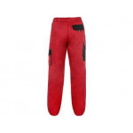 Spodnie CXS LUXY ELENA, damskie, czerwono-czarne, rozmiar 58