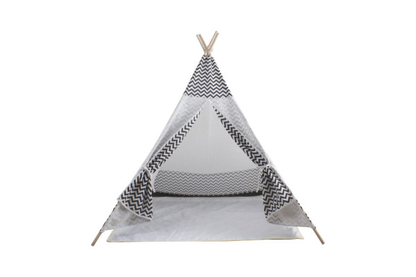 Aga4Kids Tipi dziecięce ZigZag białe