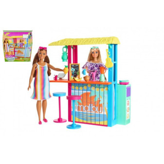 Barbie Love ocean - barek na plaży z akcesoriami plastikowymi w pudełku 28x33x7cm
