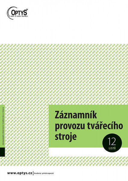 OP 1218 Rejestrator pracy maszyny formującej A4 12 ark