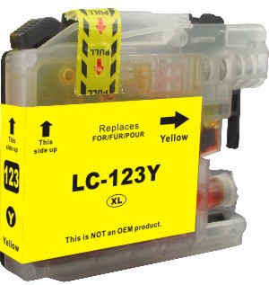Alternative Color X LC-123Y - żółty tusz Brother, 10 ml