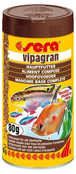 Sera pokarm podstawowy dla ryb ozdobnych Vipagran 250ml Natura
