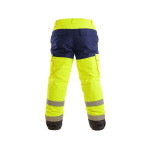 Ocieplane spodnie CXS CARDIFF, męskie, żółte, rozmiar 3XL