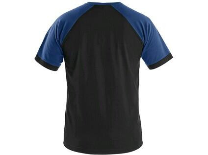 T-shirt CXS OLIVER, krótki rękaw, czarno-niebieski