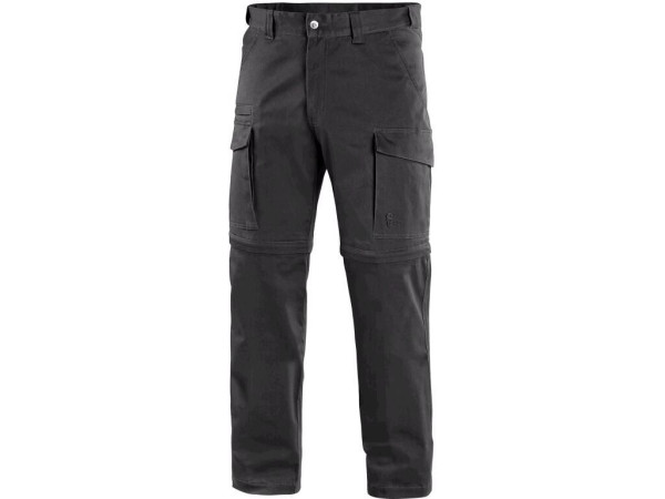 Spodnie męskie CXS VENATOR z odpinanymi nogawkami, czarne, rozmiar 64