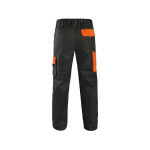 Spodnie CXS LUXY JOSEF, męskie, czarno-pomarańczowe, rozmiar 68
