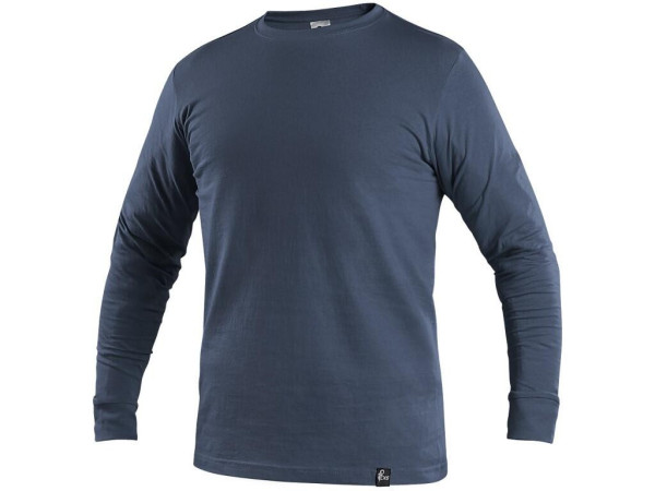 T-shirt CXS PETR, długi rękaw, granatowy, rozmiar 3XL