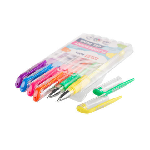 Zestaw długopisów żelowych Neon 6 szt, 48451 po sprzedaży