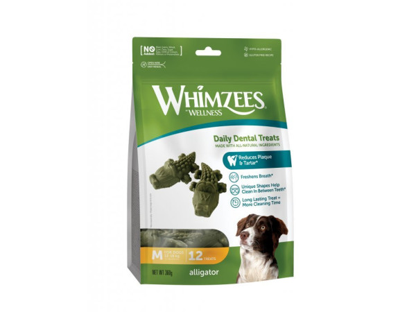 Whimzees aligator M 360g