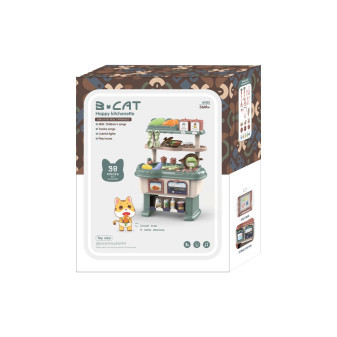 Aga4Kids Plastikowa Kuchnia HAPPY KITCHEN Zielona