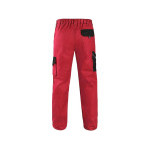 Spodnie CXS LUXY JOSEF, męskie, czerwono-czarne, rozmiar 48