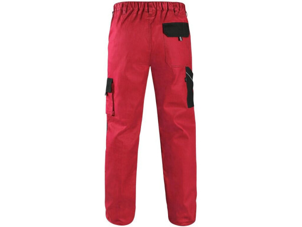 Spodnie CXS LUXY JOSEF, męskie, czerwono-czarne, rozmiar 48