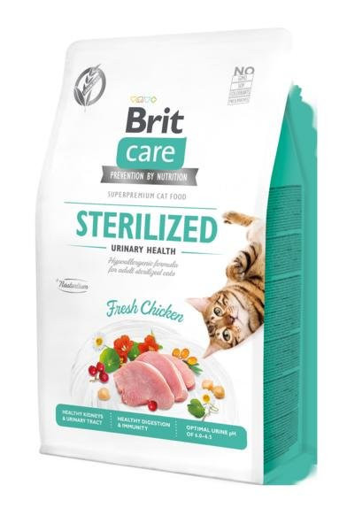 Brit Care Cat bezzbożowy sterylizowany układ moczowy 0,4 kg