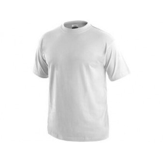 T-shirt CXS DANIEL, krótki rękaw, kolor biały (nadruk), rozmiar 4XL
