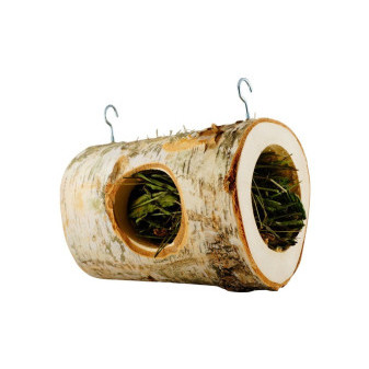 Drewniany tunel wiszący dla gryzoni z platanem 20cm/10cm